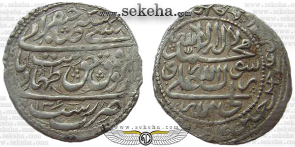 سکه عباسی شاه طهماسب دوم صفوی