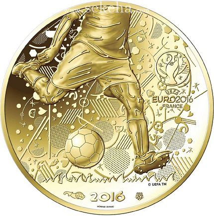 سکه یادبود طلا جام ملتهای اروپا 2016