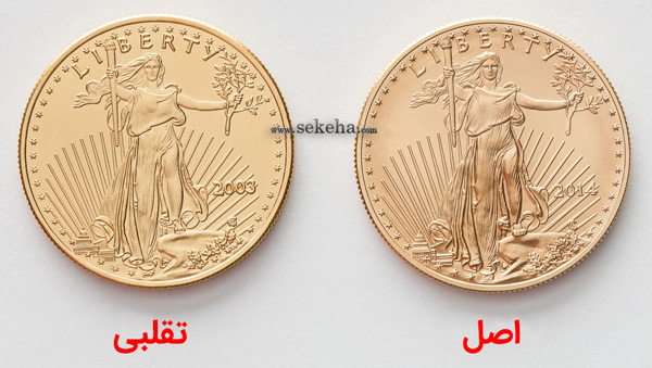 fake vs original gold eagle coins