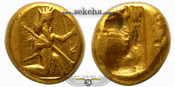 سکه زرین دریک از نخستین سکه های ضرب شده درایران بوده است که در زمان داریوش بزرگ و سایر پادشاهان هخامنشی رواج داشته است