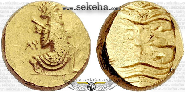 سکه دو دریک ضرب شده در دوران داریوش سوم