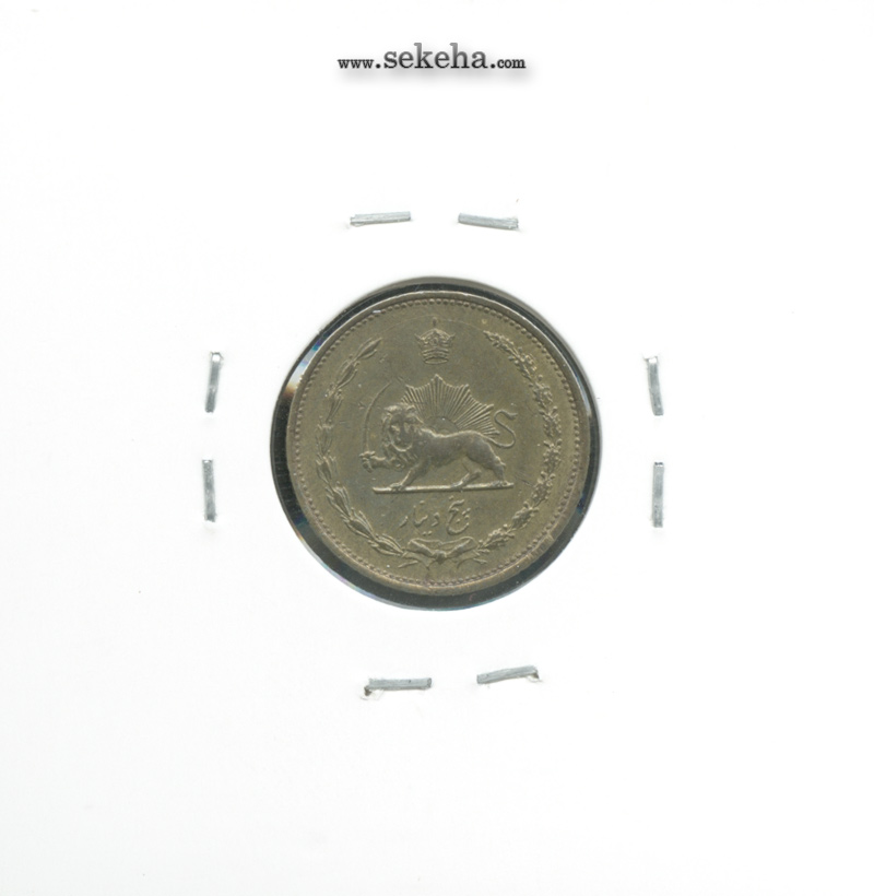 سکه 5 دینار برنز 1319 - AU - رضا شاه
