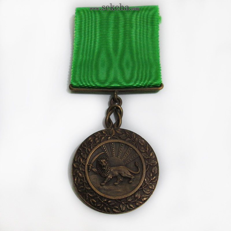 مدال برنز بپاداش خدمت - رضا شاه