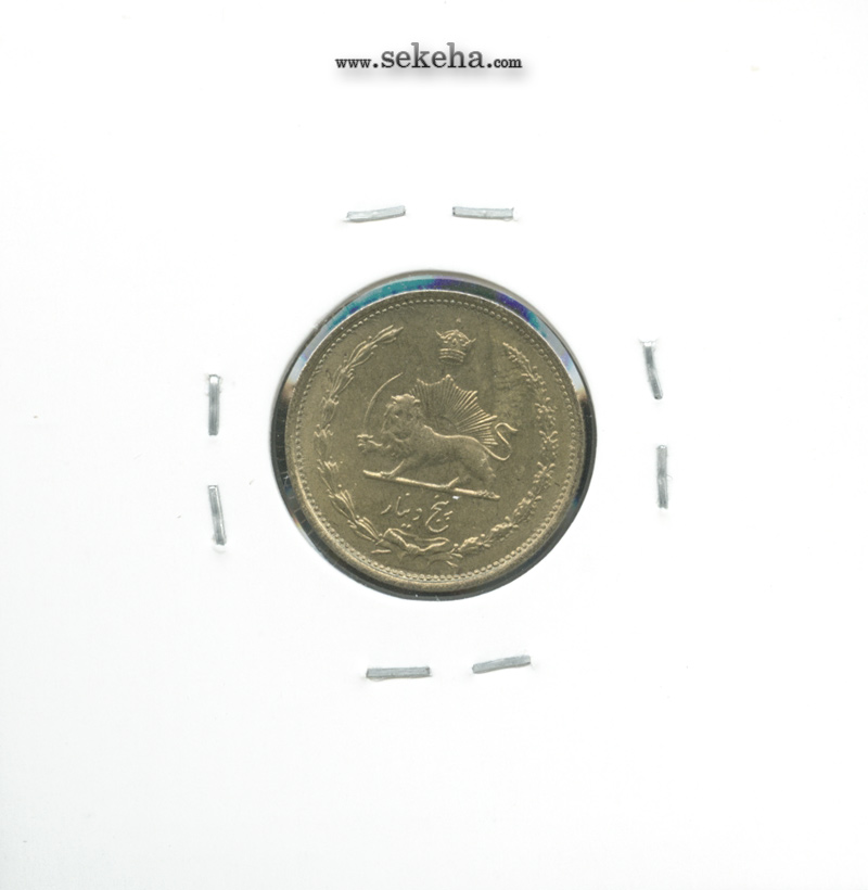 سکه 5 دینار برنز 1316 -بانکی- رضا شاه