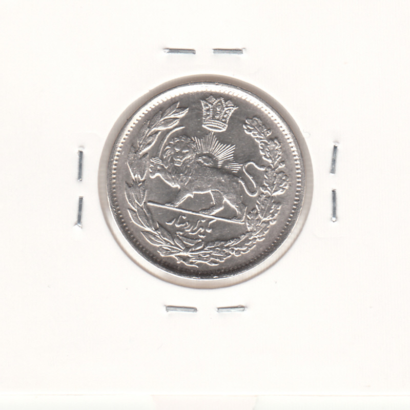 سکه 1000 دینار 1340 - 0 تاریخ چسبیده به 4- احمد شاه