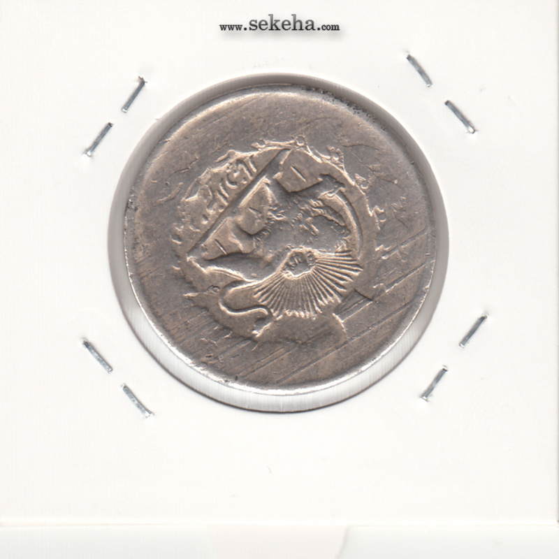 سکه 2000 دینار 1314 -4 تاریخ چرخیده - مظفرالدین شاه