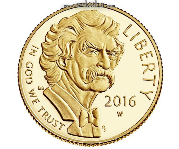 ضرب سکه طلا یادبود «مارک توین» در امریکا