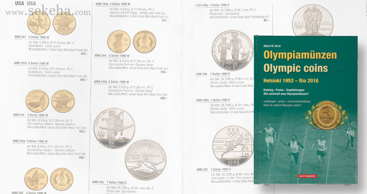 olympic coins book front cover