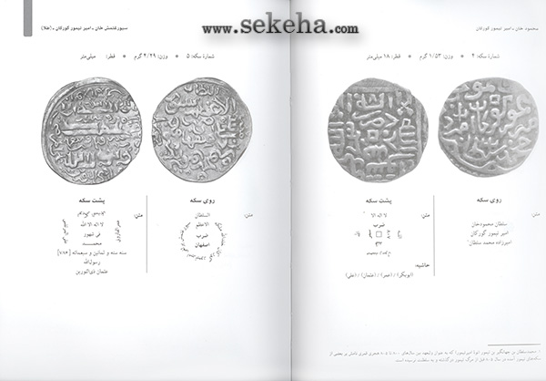 تصویر داخل کتاب سکه های ایران دوره گورکانیان (تیموریان)