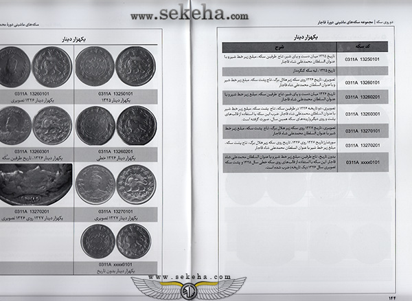 کتاب سکه های ماشینی دوره قاجار