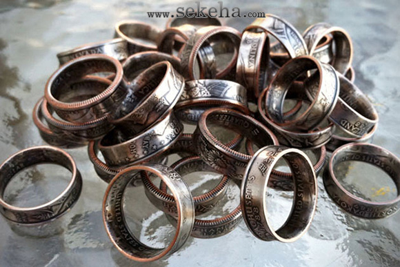 هنر ساخت حلقه با سکه