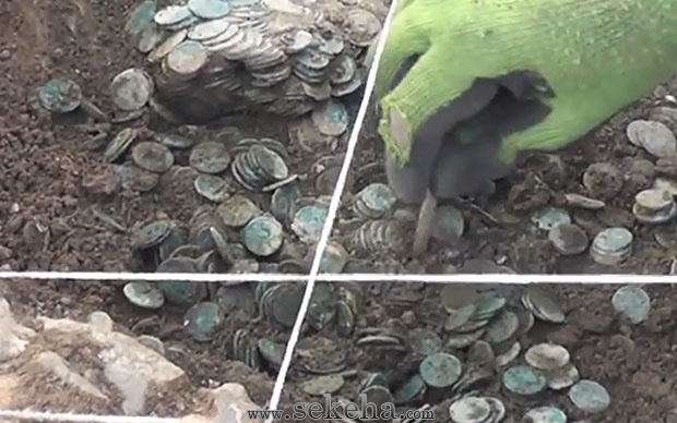 کشف گنجینه سکه های رومی 1500 ساله