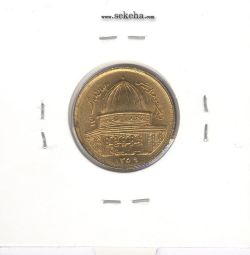 سکه 1 ریال قدس 1359 - ک مبارک تبدیل به گ شده - بانکی