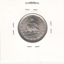 سکه 2 ریال دو تاج 1343 -بانکی- محمد رضا شاه