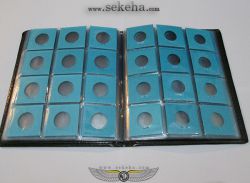 آلبوم سکه با گنجایش 120 سکه با کاور ساده