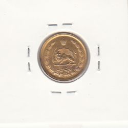 سکه 1 ریال دو تاج 1346 - طلایی - محمد رضا شاه