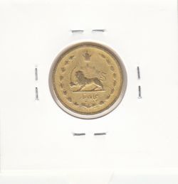 سکه 50 دینار برنز 1316 - 6 تاریخ دوبل چرخیده- رضا شاه