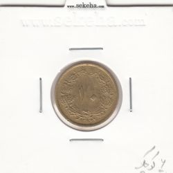 سکه 10 دینار برنز 1316 - 6 تاریخ کوچک -بانکی- رضا شاه