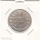 سکه 2000 دینار 1331 - تاریخ زیر پای شیر - AU - احمد شاه