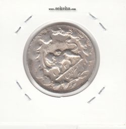 سکه 2000 دینار 1318 -مکرر پشت سکه- مظفرالدین شاه