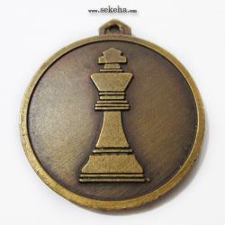 مدال آویز ورزشی - برنز - شطرنج - استان کرمان - محمد رضا شاه