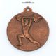 مدال آویز ورزشی - برنز - وزنه برداری - محمد رضا شاه