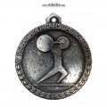 مدال آویز ورزشی - نقره - وزنه برداری آماتور- محمد رضا شاه