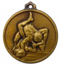 مدال آویز ورزشی - برنز - فداراسیون کشتی - محمد رضا شاه