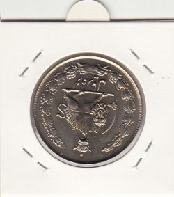 سکه 10 ریال پهلوی کشیده 1343 - باریک - محمد رضا شاه