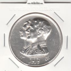 مدال نقره نوروز 1353 - چوگان - محمد رضا شاه