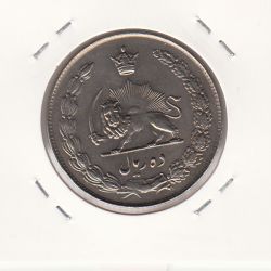 سکه 10 ریال پهلوی کشیده 1343 - ضخیم - محمد رضا شاه