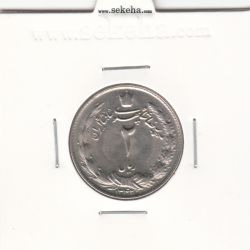 سکه 2 ریال دو تاج 1342 -بانکی- محمدرضا شاه