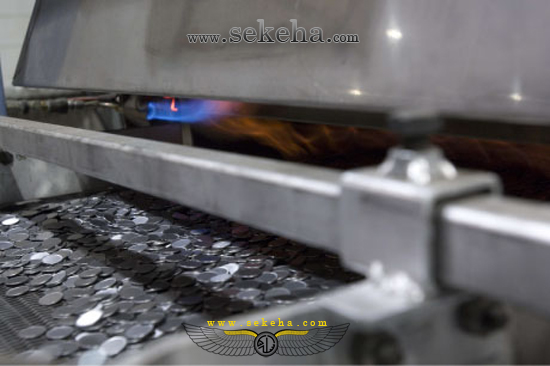 حرارت دهی پولک ها حرارت دهی پولک ها