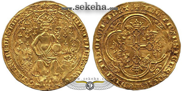 سکه دبل فلورید ادوارد سوم
