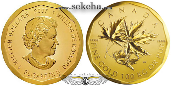 سکه 100 کیلویی الیزابت دوم