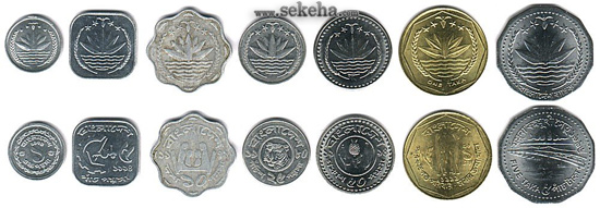 سکه های رایج کشور جمهوری بنگلادش
