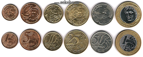 سکه های رایج کشور برزیل