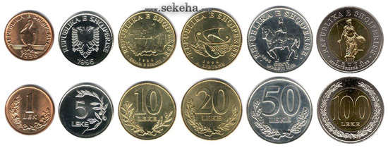 سکه های رایج کشور آلبانی