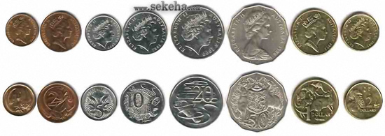 سکه های رایج کشور استرالیا