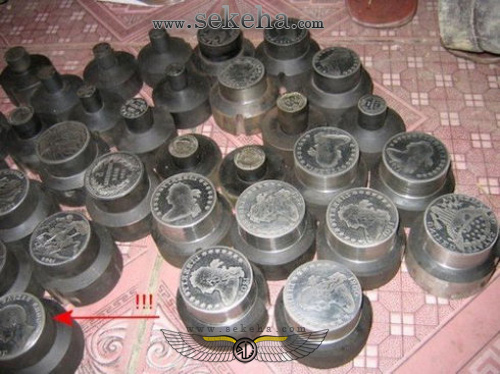 تولید سکه های تقلبی با قالب های جدید تولید سکه های تقلبی با قالب های جدید